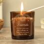 Personalised Celestial Amber Glass Candle, thumbnail 1 of 5