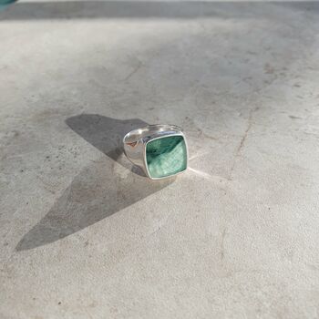 Ray Signet Emerald Ring, 2 of 11