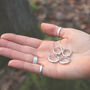 Silver Hoop Earrings Minimalist Jewellery, thumbnail 3 of 4