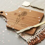Birth Flower Wooden Birthday Chopping Board, thumbnail 1 of 5