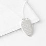 Personalised Silver Heart Quote Necklace, thumbnail 5 of 8