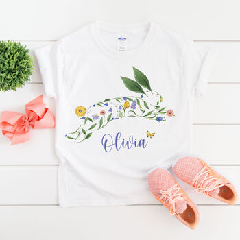 Personalised Easter Bunny T Shirt With Name, 4 of 7