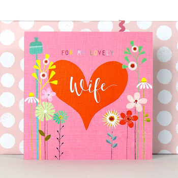 Floral Wife Greetings Card, 5 of 5