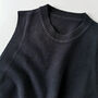 Oslo Knitted Vest Black, thumbnail 3 of 6