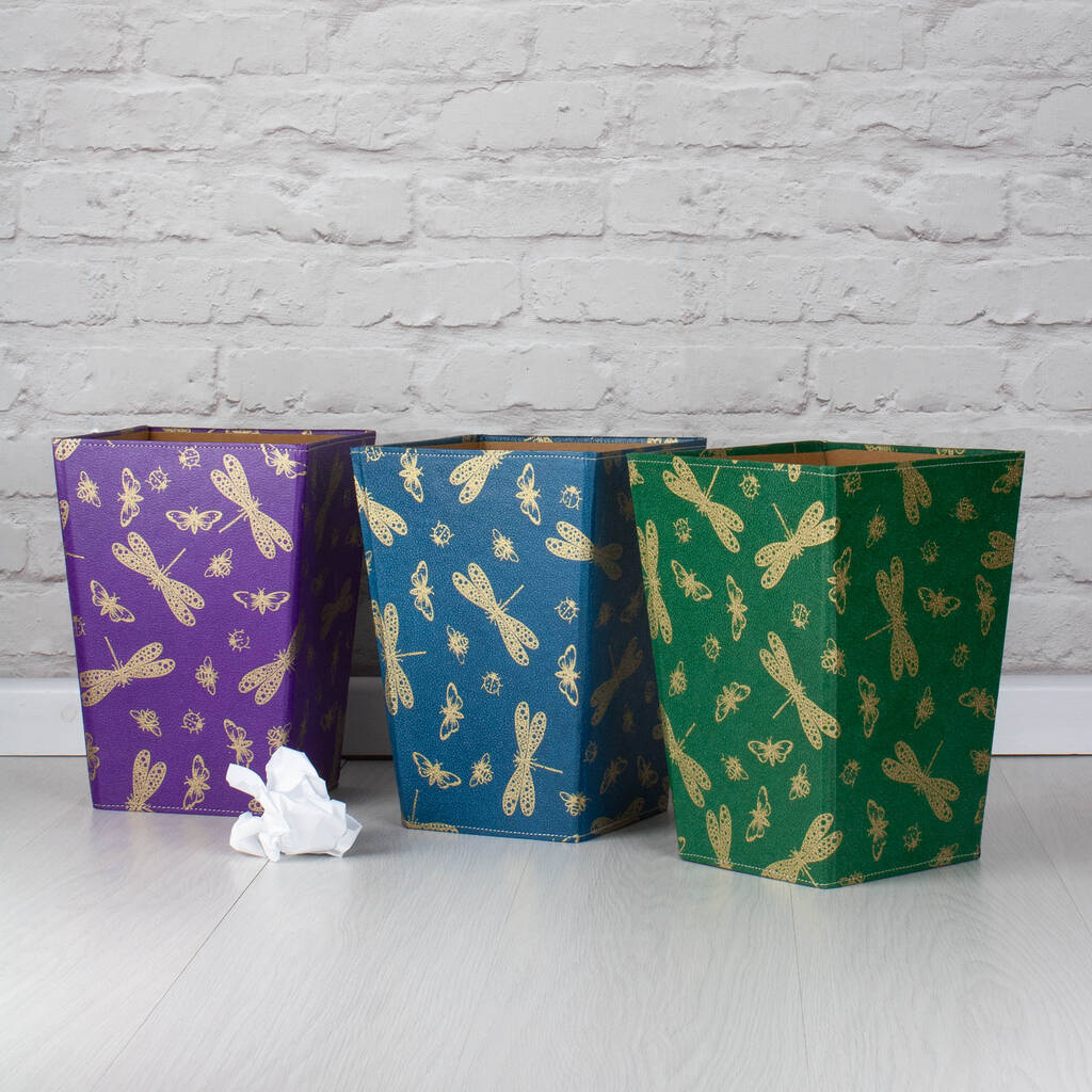 Recycled Moody Hues Design Waste Paper Bin, 1 of 2