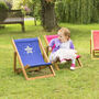 Personalised Children's Star Hardwood Deckchair, thumbnail 1 of 3