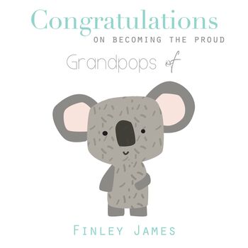 Congratulations On Becoming Grandparent's Greeting Card, 7 of 9