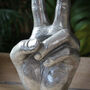 Silver Peace Sign Vase, thumbnail 2 of 4