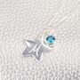 Personalised Sterling Silver Star Birthstone Necklace, thumbnail 2 of 10