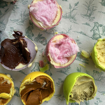 Four Soft Centred Drippy Eggs | Easter Gifting, 2 of 7