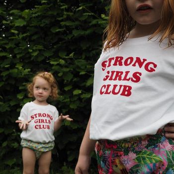 'Strong Little Girls Club' Kids T Shirt, 3 of 5