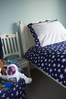Grey Star Reversible Bedding Set Can Be Personalised, 6 of 11
