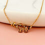 Gold Elephant Necklace, thumbnail 1 of 7