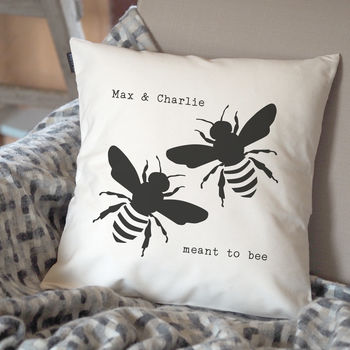 Meant To Bee Personalised Cushion, 2 of 2