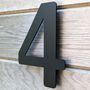 Modern Black House Numbers 200mm Acrylic Floating, thumbnail 6 of 10