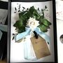 Something Blue Ivory Rose Boxed Wedding Card, thumbnail 3 of 3