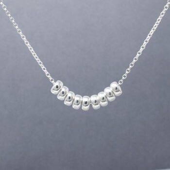 90th Birthday Bead Necklace, Kate, Sterling Silver, 2 of 5