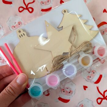 Paint Your Own Hanging Christmas Decorations, 3 of 4