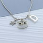 Kids Owl Head Personalised Necklace, thumbnail 1 of 2