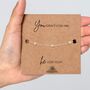 Breakup Gift For Her With A Gold Plated Or Silver Plated Star Bracelet And Card, thumbnail 1 of 4