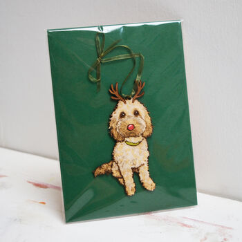 Cockapoo Christmas Ornament Cockapoo Bauble, 4 of 4