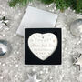 My First Christmas Baby Garland Ceramic Heart Hanging Decoration Bauble+ Gift Box, thumbnail 2 of 7