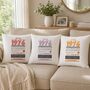 Personalised 50th Birthday Gift 1976 Cushion, thumbnail 2 of 10