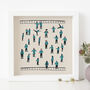 Personalised Ice Skaters Illustrated Print, thumbnail 1 of 4