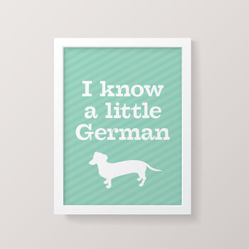 ‘I Know A Little German’ Print, 3 of 3