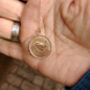 Solid Gold English Farthing Necklace, thumbnail 5 of 8