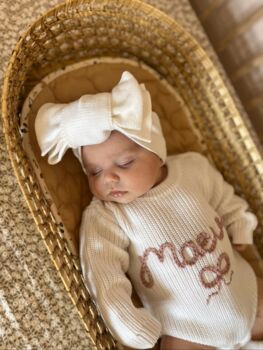 Newborn Botties, Cotton Baby Socks, Red, Dusky Rose Or White, 5 of 10