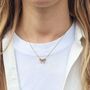 Bow Necklace – Gold/Silver, thumbnail 2 of 5