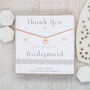 Rose Gold Cz Pavé Gift Set, Thank You Bridesmaid, thumbnail 1 of 4