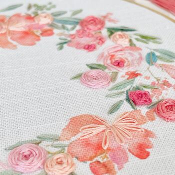 Summer Wreath Embroidery Hoop Kit, 4 of 5