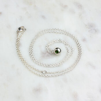 Silver Gemset Orb Necklace, 10 of 10