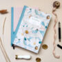Le Jardin Stone And Aqua Case Bound Notebook, thumbnail 8 of 9