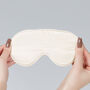 Silk Sleep Mask Eye Mask 100% Pure Soft Mulberry Silk Cream Luxury Travel Gift Blackout Hypoallergenic, thumbnail 3 of 5