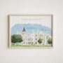 Personalised Wedding Church Watercolour Hand Drawn Sketch – Couple Gift, thumbnail 12 of 12