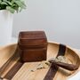 Personalised Leather Travel Cufflink Case For Dad, thumbnail 5 of 8