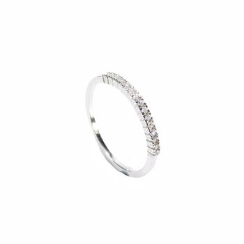 Half Eternity Stacking Rings, 925 Silver, 7 of 9