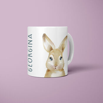 Bunny Rabbit Personalised Mug Premium Quality, 2 of 3