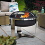 Camden Contemporary Firepit With Grill, thumbnail 1 of 4