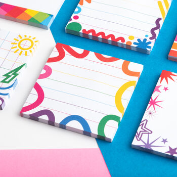Colourful Rainbow Sticky Notes Set Of Eight, 3 of 10