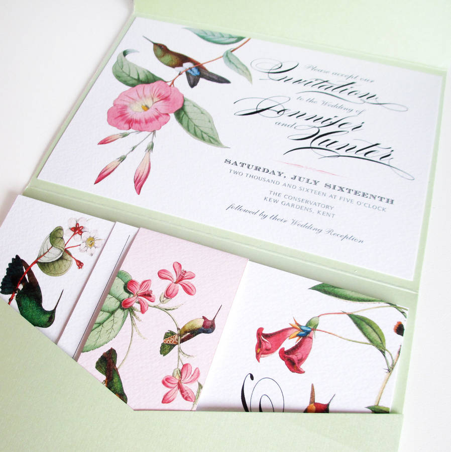 Hummingbird Wedding Invitations 6