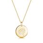 Personalised Birth Flower Necklace 18 K Gold Plated, thumbnail 4 of 9