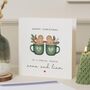 Personalised Gingerbread Couple Christmas Card, thumbnail 1 of 7