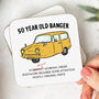 50 Year Old Banger Personalised Mug, thumbnail 3 of 3