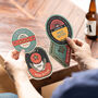 Set Of Four Personalised Dad Beer Mats, thumbnail 1 of 4