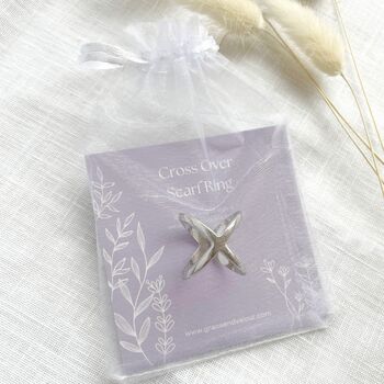 Elegant Scarf Ring Gift, Four Way Scarf Holder, Thoughtful Gift For Mothers Day, 5 of 10