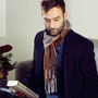 Men's Personalised Rusty Check Scarf, thumbnail 5 of 12